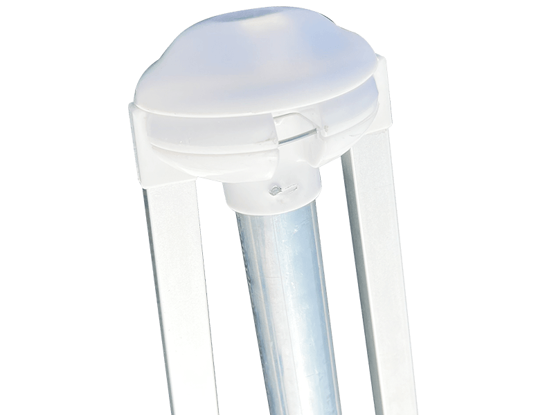 Umbrelă de plajă decorativă cu 2 nervuri de 2,8*2,4 m