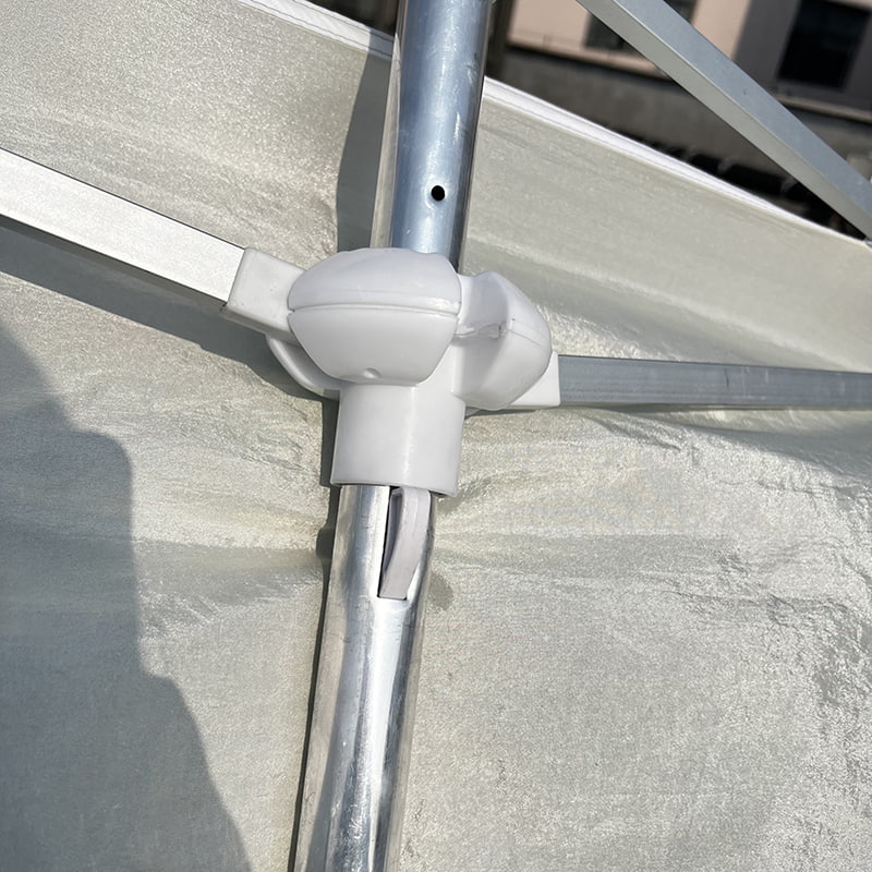 Umbrelă de plajă decorativă cu 2 nervuri de 2,8*2,4 m