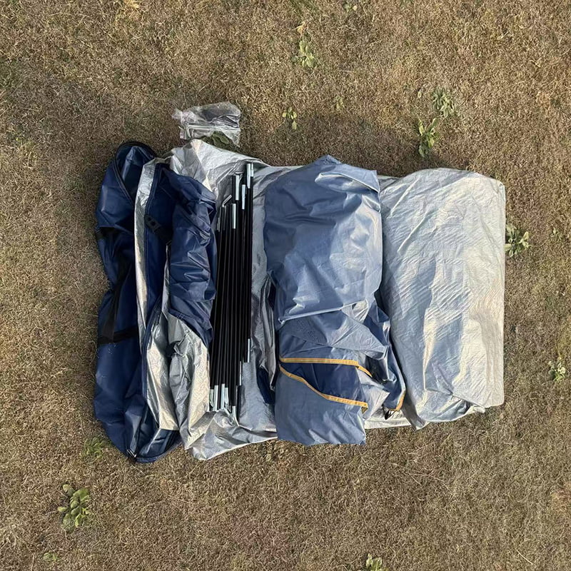 Cort de camping în formă de cupolă, ușor de instalat, pentru 3/4/6/8 persoane