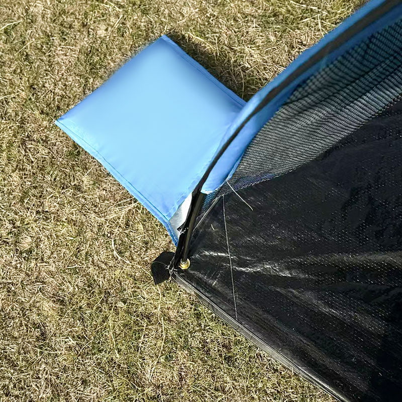 Cort de camping pe plajă în aer liber cu covoraș integrat