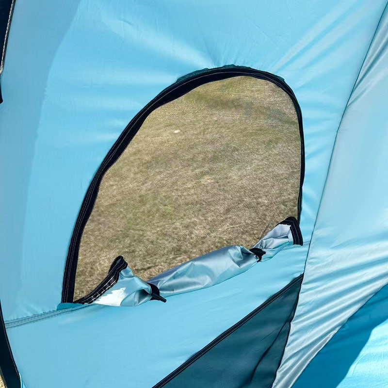 Cort de plajă portabil cu instalare rapidă pentru mai multe persoane