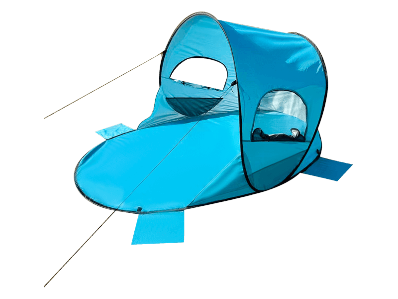 Cort de plajă portabil cu instalare rapidă pentru mai multe persoane