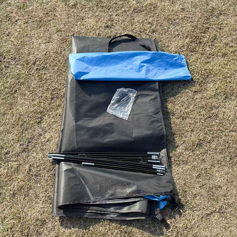 Cort de plajă ușor, ventilat pe trei părți