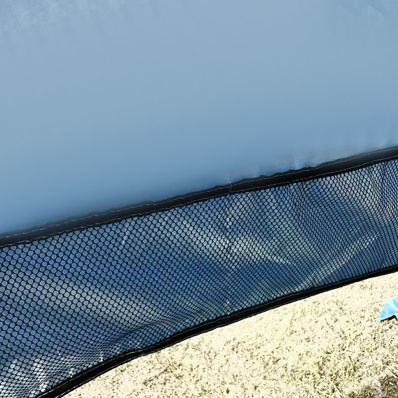 Cort de camping pe plajă în aer liber cu covoraș integrat