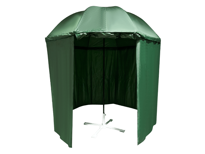Umbrelă cu baldachin verde militar de 2,2 m