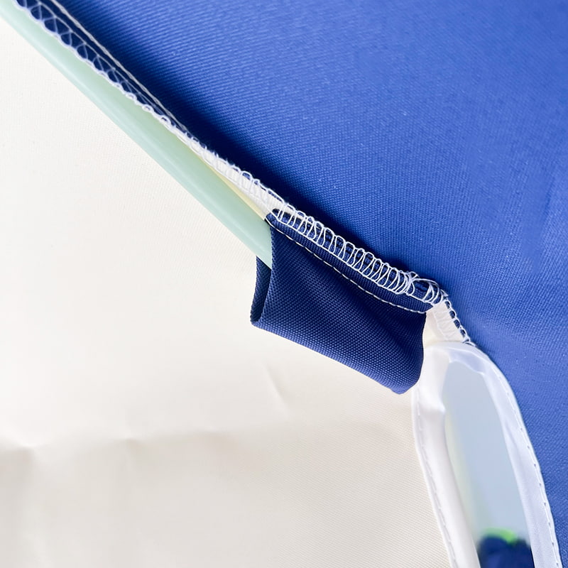 2,5 M Umbrelă Pagodă în mozaic albastru și alb