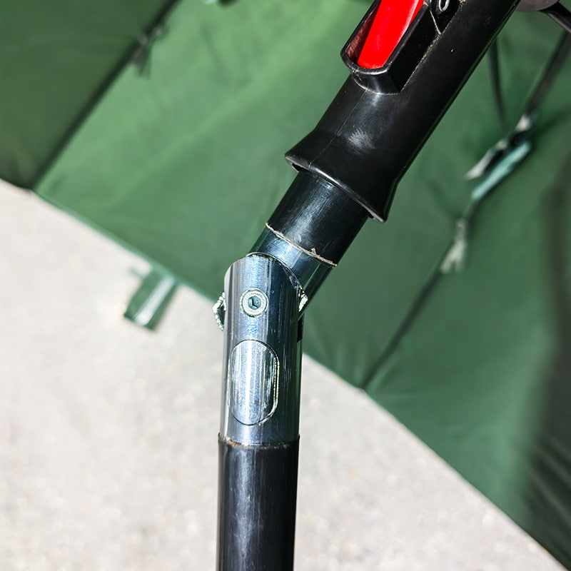 Umbrelă cu baldachin verde militar de 2,2 m