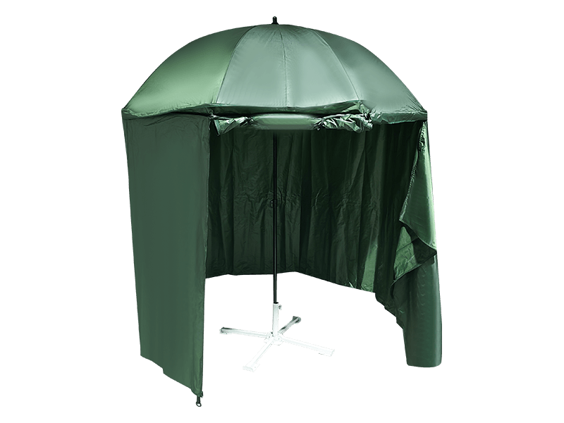 Umbrelă cu baldachin verde militar de 2,2 m