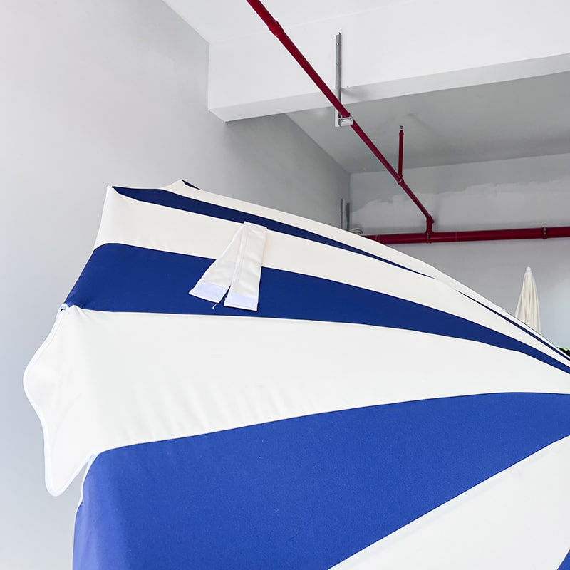 2,5 M Umbrelă Pagodă în mozaic albastru și alb