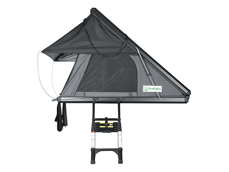 Cort de camping pe acoperiș cu scară Cort de camping pe acoperiș cu scară