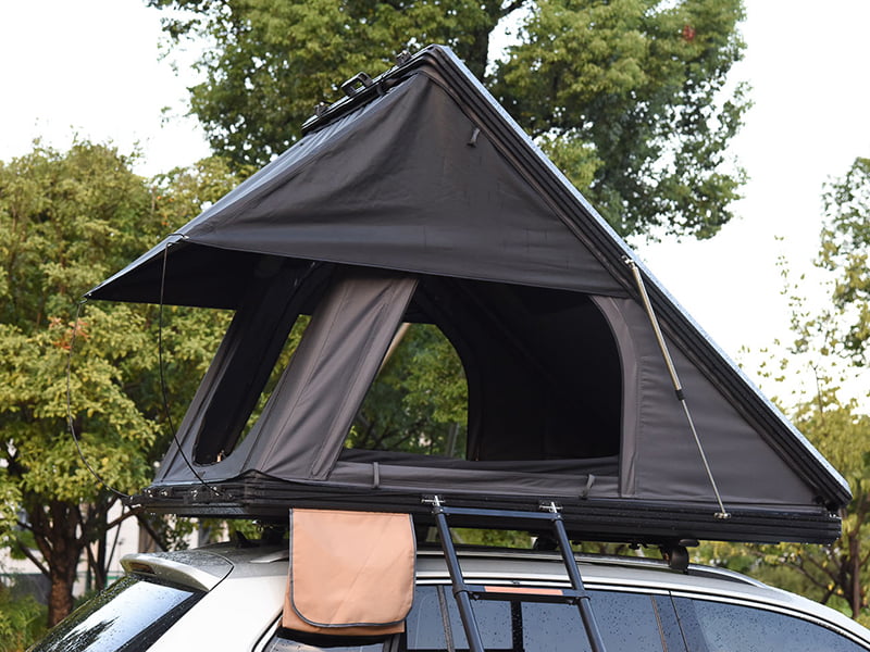 Cort de camping pe acoperiș cu scară Cort de camping pe acoperiș cu scară