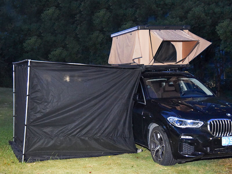 Cort de camping pe acoperiș cu scară Cort de camping pe acoperiș cu scară