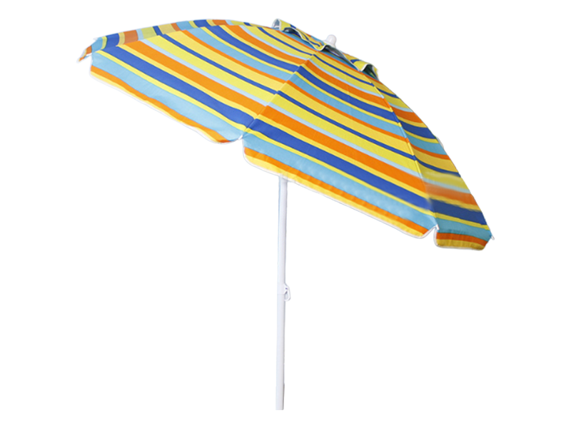 Umbrelă de plajă din poliester argintiu 2M pentru exterior