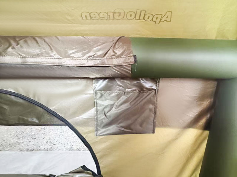 Cort de camping gonflabil verde militar de dimensiuni mici Cort de camping gonflabil verde militar de dimensiuni mici