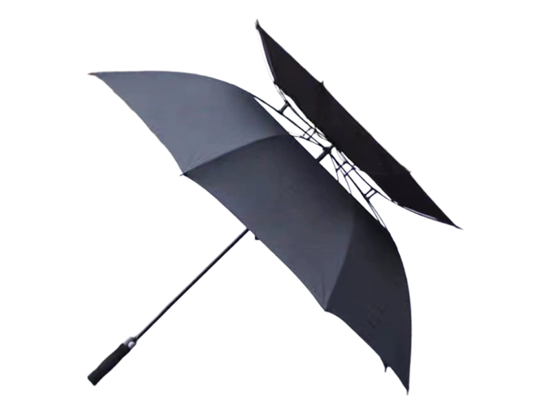 Umbrelă de golf dublă, complet automată, rezistentă la vânt
