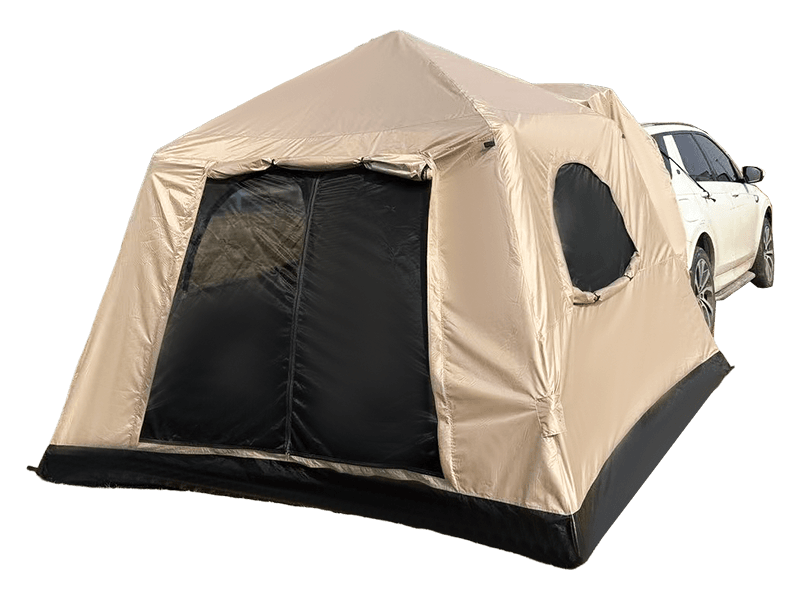 Cort de camping cu mașină montat în spate