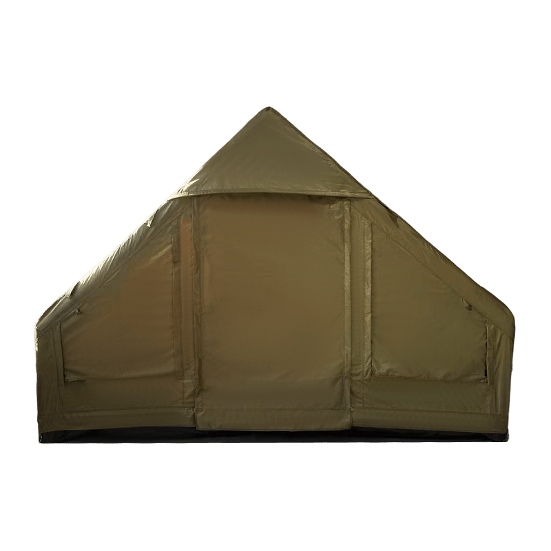 Cort de camping gonflabil verde militar de dimensiuni mici Cort de camping gonflabil verde militar de dimensiuni mici
