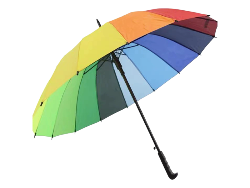 Umbrelă dublă automată cu mâner lung de 16 oase