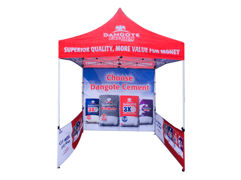Corturi de publicitate în aer liber cu imprimare digitală color 3X3