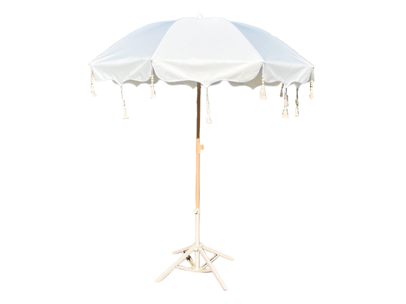 Umbrelă cu ciucuri cu pandantiv retro la modă pentru utilizare în aer liber